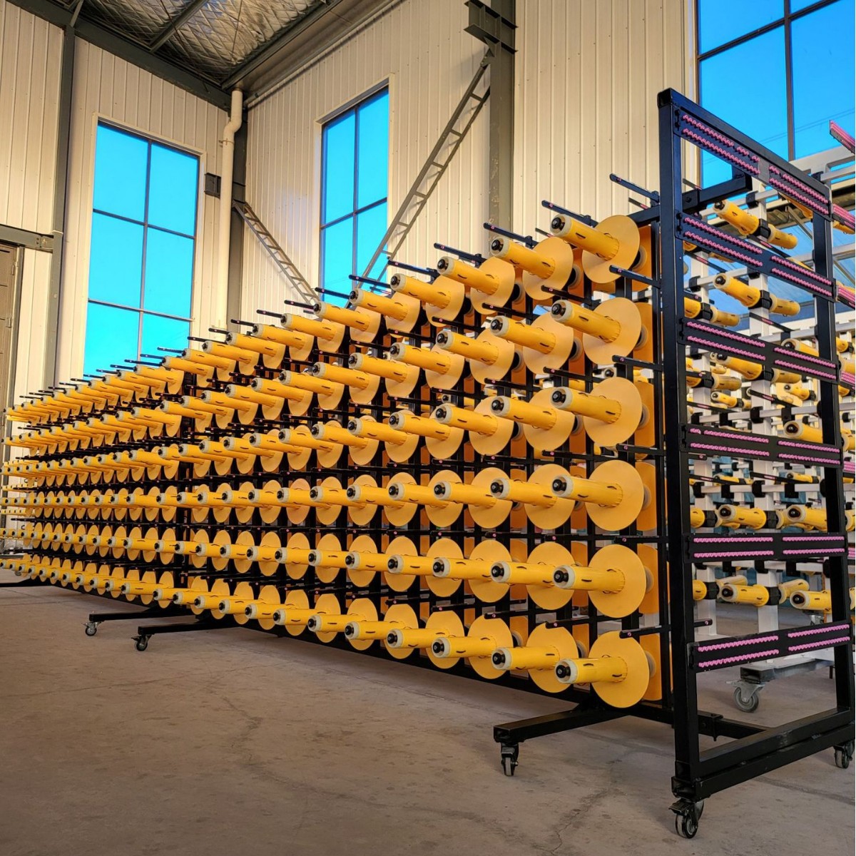 Carbon fiber creel 8KG carbon silk increased cylinder pitch tension creel tensile force release rack creel creel