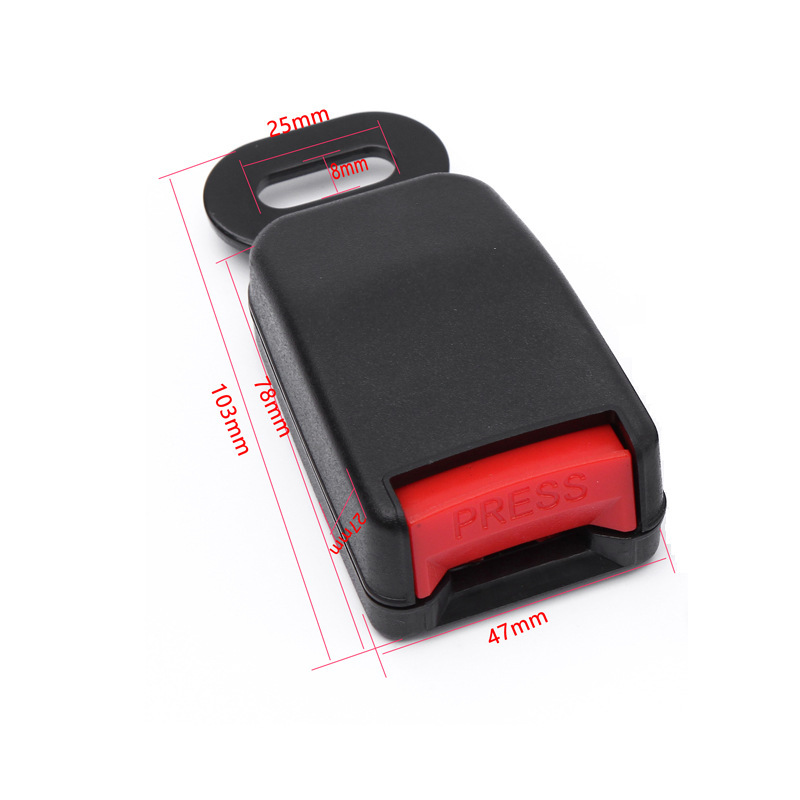 Factory Direct Supply Car Simple Two-Point Safety Buckle Plug Seat Belt Car Seat Plug Lock Buckle Female Accessories