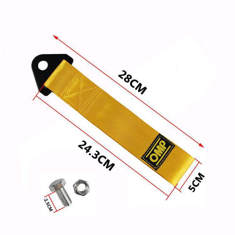 OMP car tow rope modification safety hook front bar traction rope car trailer belt ribbon decoration supplies