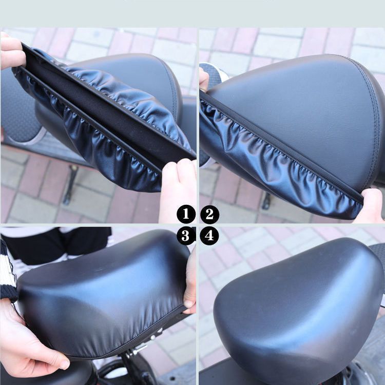 Electric Car Seat Cover Battery Car Cushion Cover Waterproof Sunscreen PU Leather Seat Cover Yadi Emma Electric Car Foot Mat