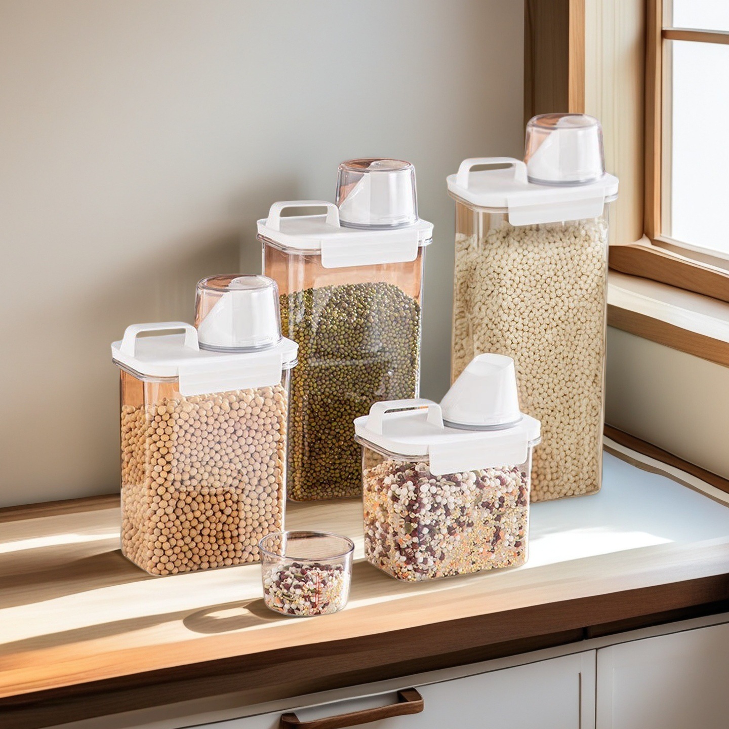 Коробка для хранения зерна, кухня, бочка для риса, герметичная, защищенная от насекомых и влаги, переупакованная коробка для риса, бочка для муки