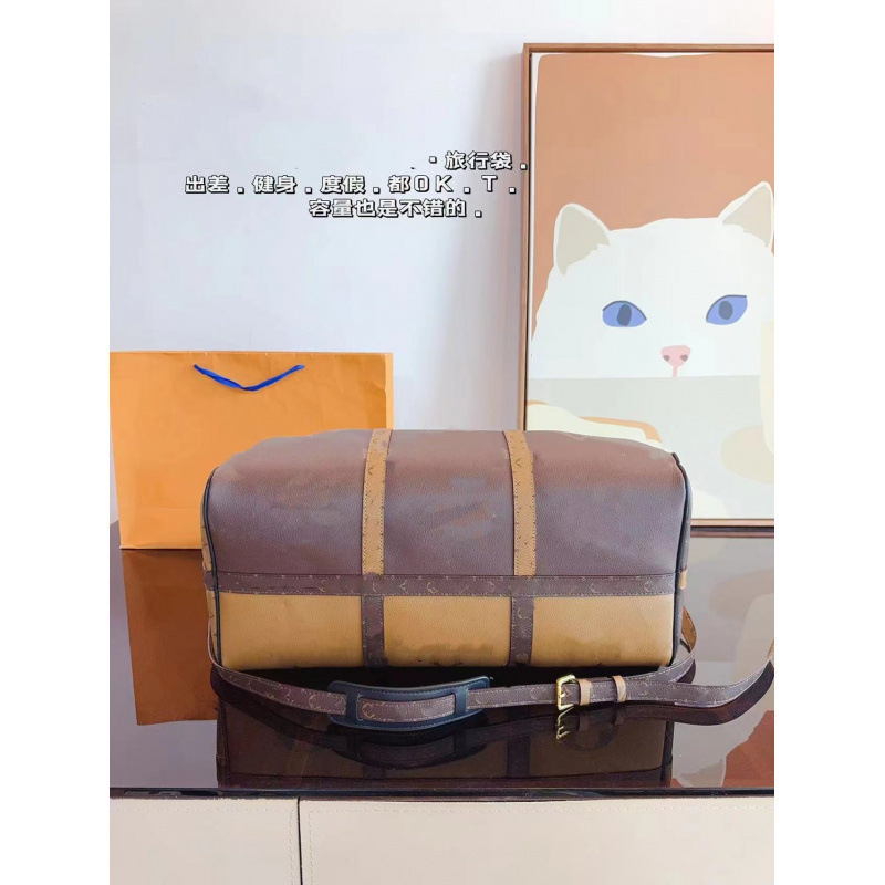 2024 New Original Leather Logo Hardware Keepall Crossbody Bag Travel Bag Travel Strap Large Capacity Crossbody Bag
