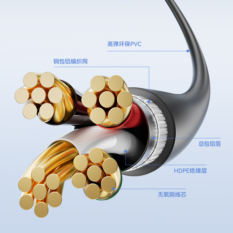 Jessen USB print line USB data line USB2.0 A/B oxygen-free copper printer data line USB line