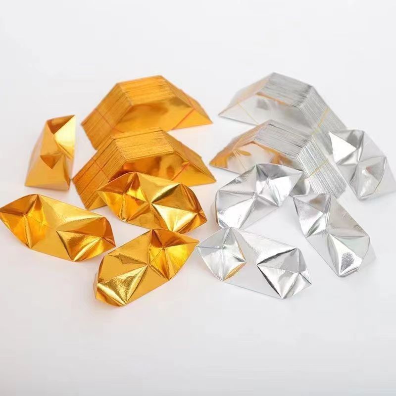 Yuanbao Paper Finished Product 1 Bag * 1000 Gold and Silver Paper Ingot Finished Product Wholesale Sacrificial Special Bag Carton Delivery