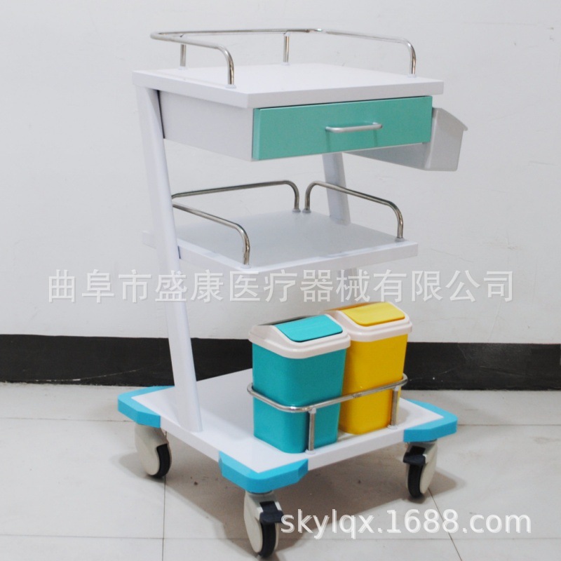 Steel-Plastic Instrument Cart, Multi-Functional Treatment Cart, Electric Knife Instrument Cart, Multi-Layer Treatment Cart, Mobile Instrument Cart