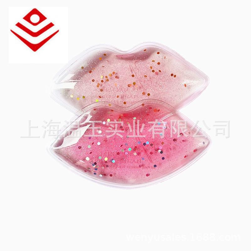Manufacturer Wholesale Lip-Shaped Hot and Cold Compress Gel Lip Patch Hot and Cold Dual-Use Red Lip-Shaped Ice Patch Special for Ice Compress Lip