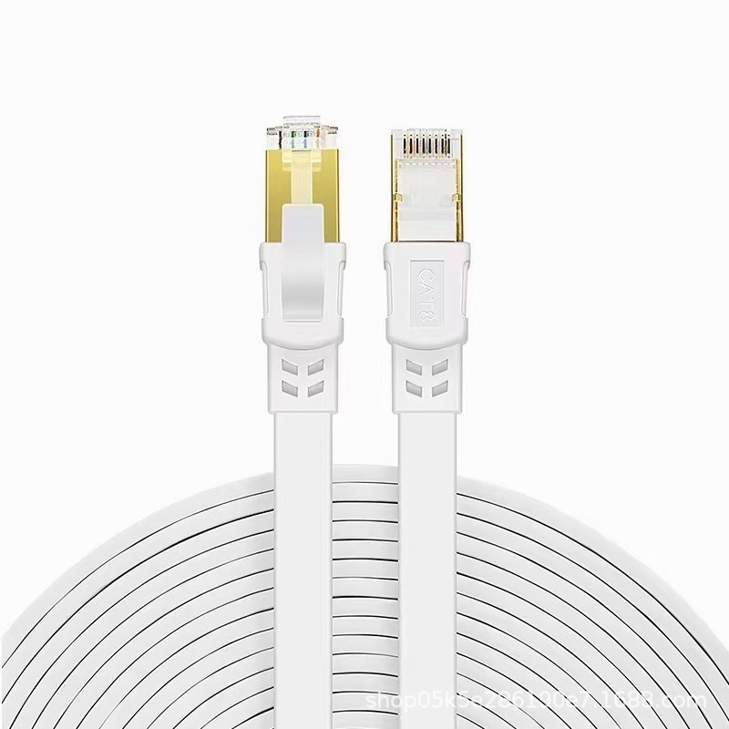 Telephone Line Oxygen-Free Copper Rj11 Duckbill Line Jumper Line All-Copper Flat Switch Link Telephone 110 Customized