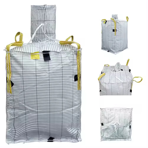 Factory Direct Supply Chemical Powder Container Bag Conductive Ton Bag Leak-Proof Moisture-Proof Ton Bag Sun-Resistant Wear-Resistant Space Bag