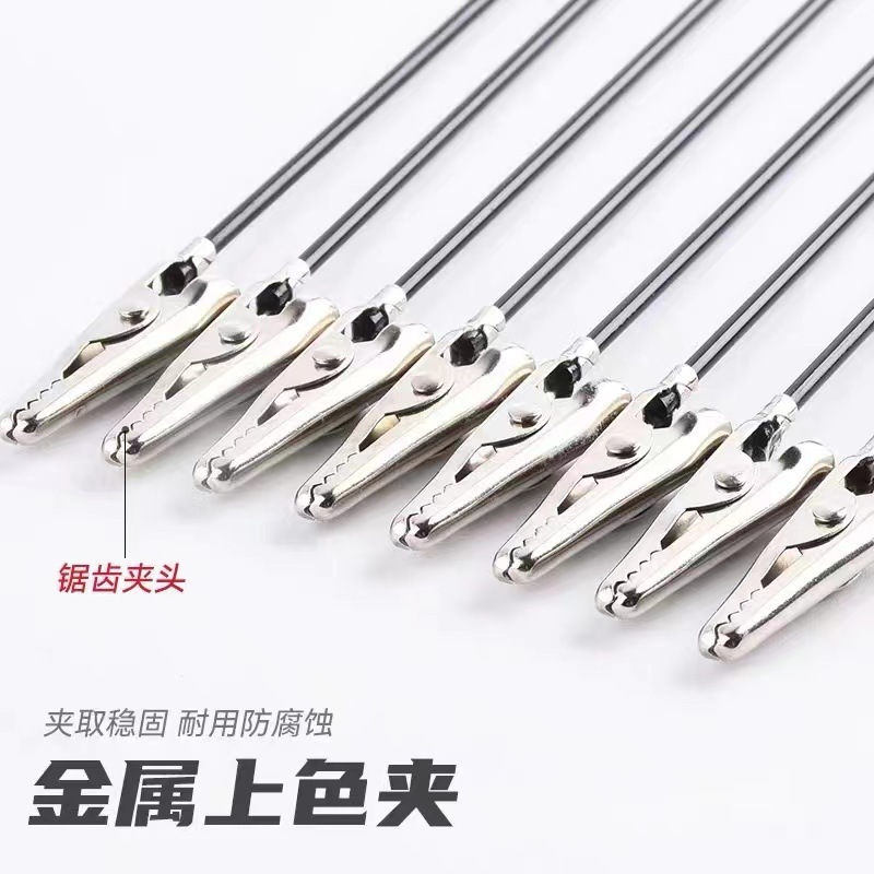 Specified Metal Aluminum Wire Can Be Bent at Will, Brand Name Plastic-Coated Steel Wire Rope Alligator Clip, Message Note Clip, Business Gift