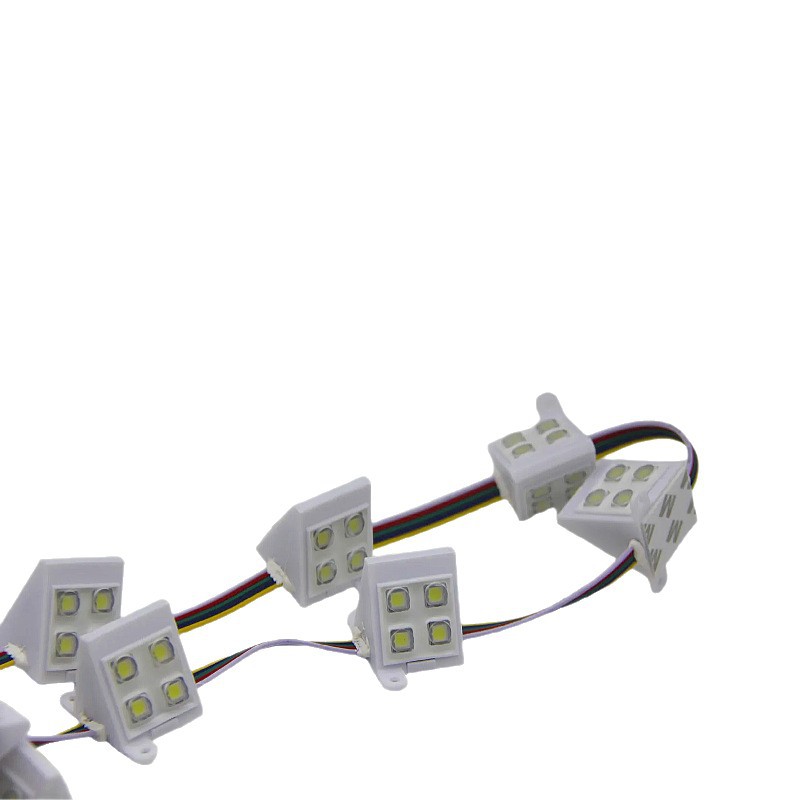 Taiwan Uses a Signature Double-Sided Luminous 8-Light 5050 Smd with Lens Running Horse Triangle Light White Light Triangle Light