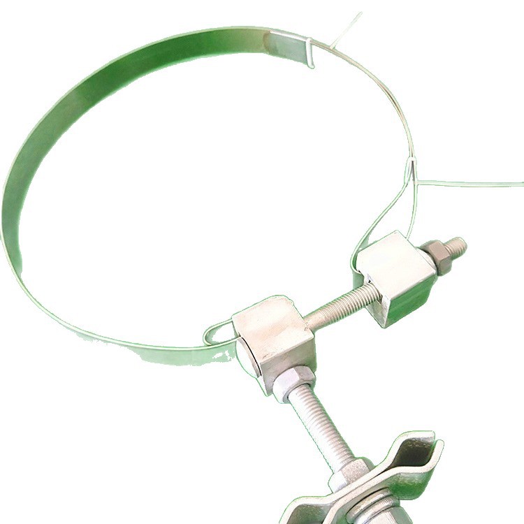 Opgw Pole Down-Conducting Clamp, Optical Cable Fixing Clamp, Optical Cable Down-Conducting Hardware, Aluminum Square Steel Belt Hoop 1.2