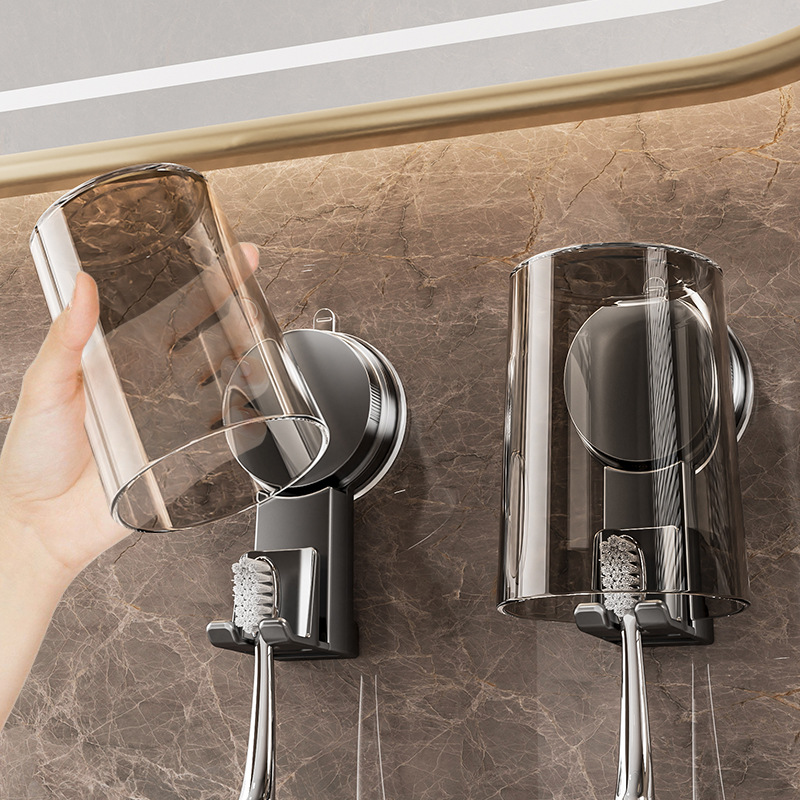 Держатель для зубных щеток с присоской, настенный для ванной и электрической зубной пасты