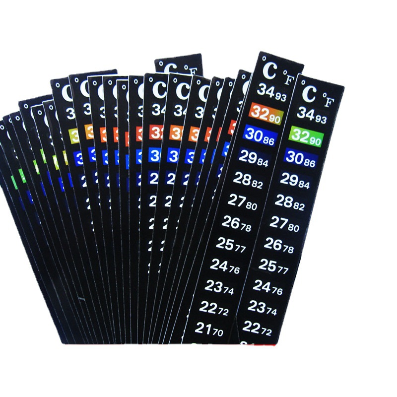 Spot digital LCD color change fish tank thermometer paste aquarium temperature measurement patch indoor thermometer strip