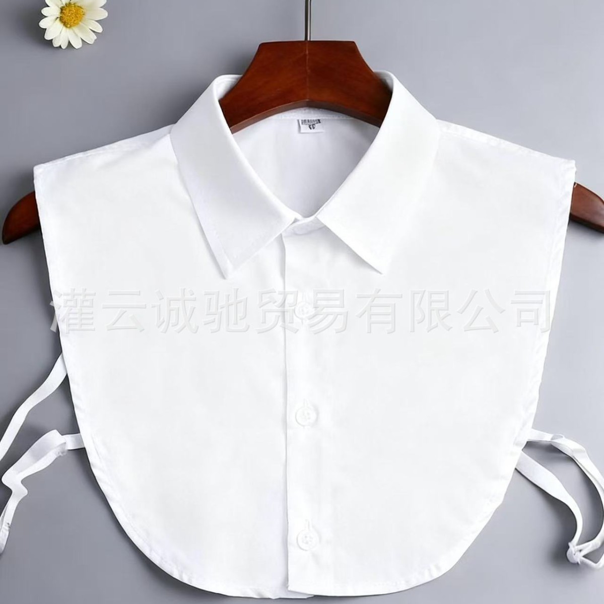 Fashionable Fake Collar Trendy Women's Decorative Versatile Shirt Collar Polyester Cotton Breathable Stand Collar Pointed Collar Multifunctional Clothing Collar Accessory