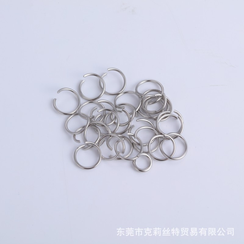 Stainless Steel Round Rings Single Loop Wholesale Open and Close Hanging Rings Circular Full-Size Circle Connectors Accessories Open Rings Thickened