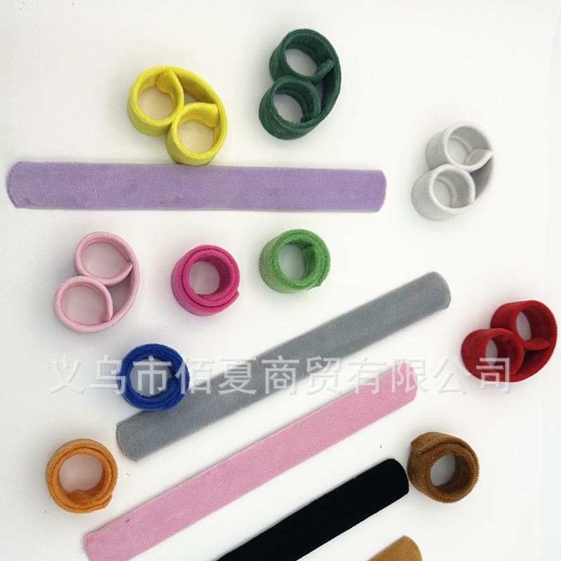Creative color plush pop ring colorful bracelet wrist decoration belt hair accessories factory direct large favorably