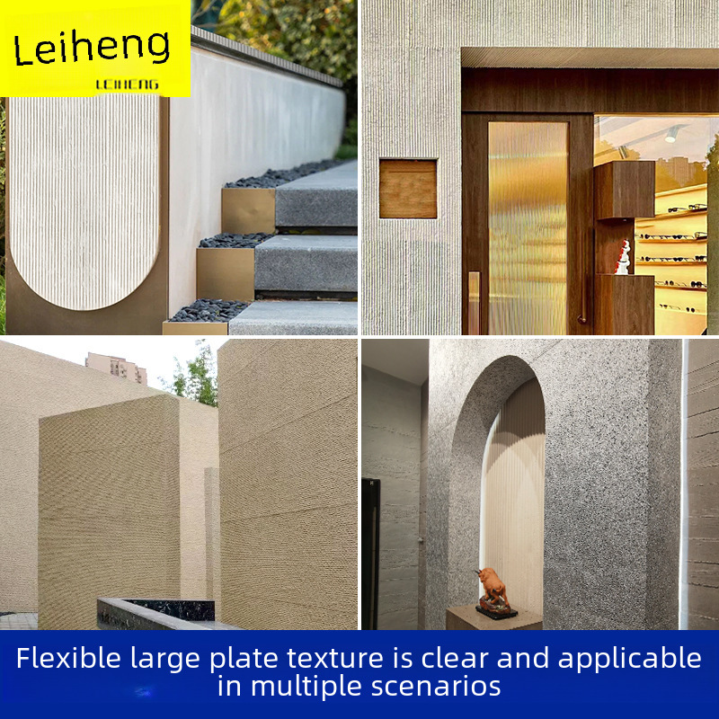 Soft Porcelain Travertine Decorative Panels, Soft Stone Materials, Pu Stone Skin, Flexible Stone, Cultural Stone, Star and Moon Stone, Xingyue Stone, Qianmo Stone, Hemp Weave