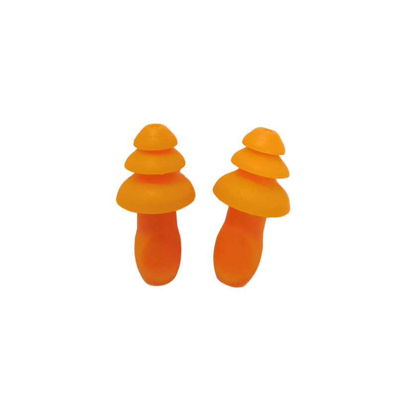 Silicone Swimming Earplugs Are Directly Supplied by the Manufacturer, Christmas Tree-Shaped Soft Waterproof Aviation Sleep Industrial Noise Reduction Protective Earplugs