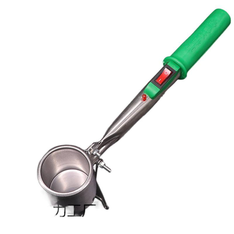 Straight Handle Handheld Tin Pot High-Power Small Tin Furnace Tin Soldering Tin Melting Furnace Electrician Special Soldering Pot Repair New Model