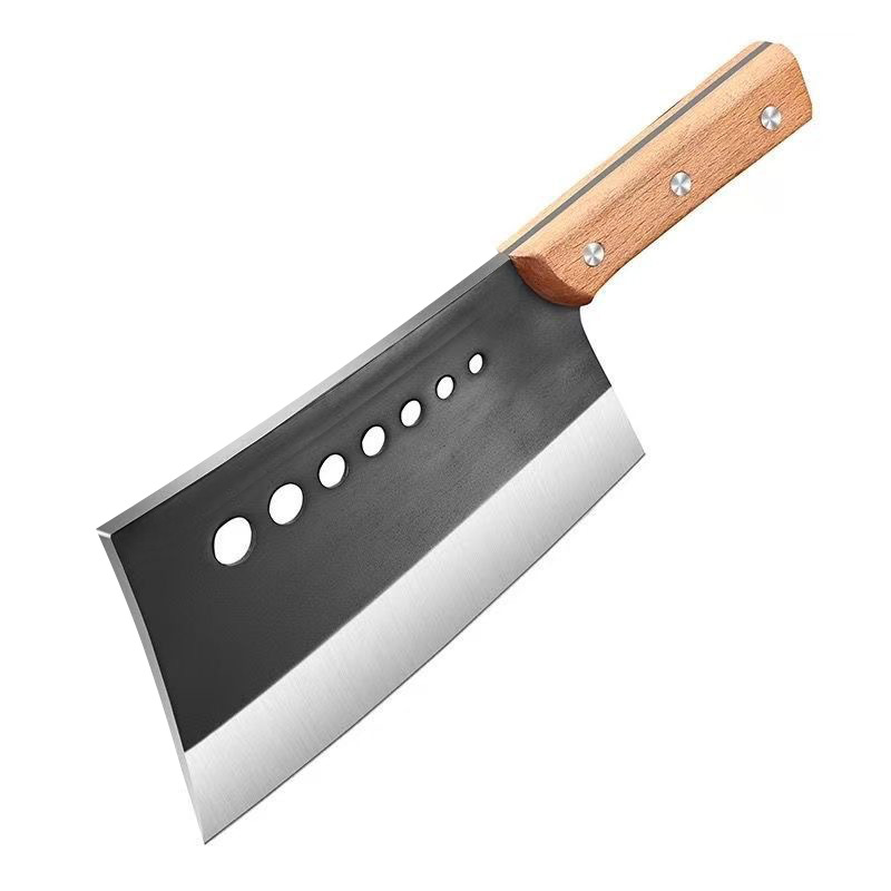 Net red kitchen knife old-fashioned forged seven-star knife to cut big bones thickened integrated Yangjiang running Jianghu kitchen knife