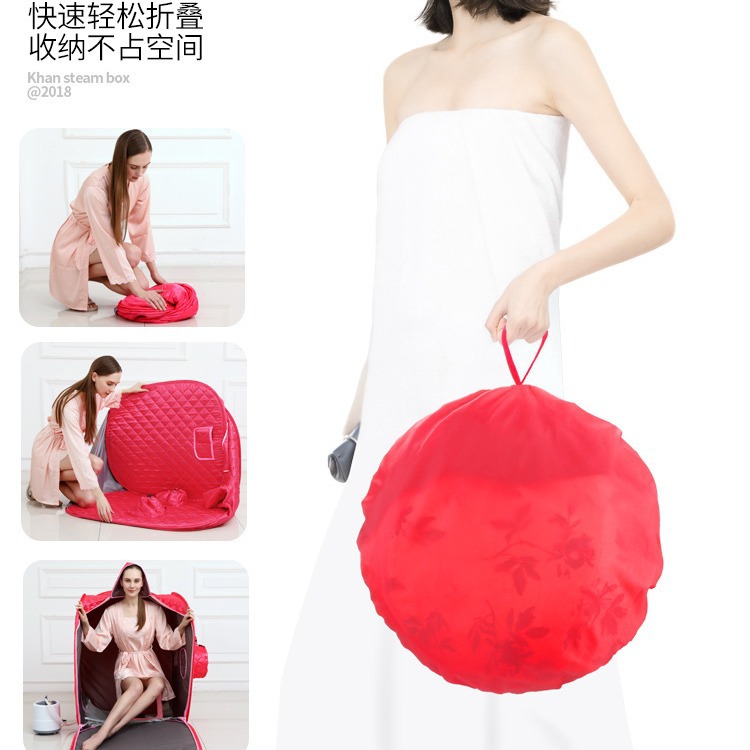 Wholesale household sweat Steam Box double body sweat steam room fumigation instrument Steam Machine folding sauna box gynecological