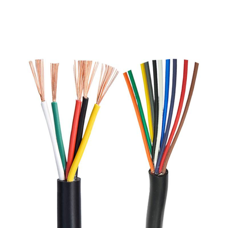 Pure Copper Rvv/Avvr2-16 Core 0.12/0.2/0.3/0.50.75 Square Signal Control Three-Phase Power Cord