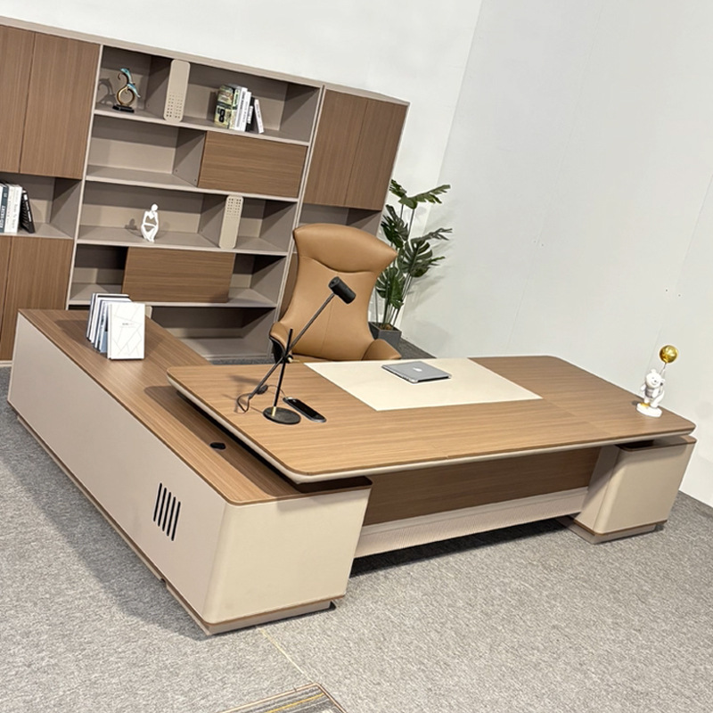 E0 Board Boss Desk Office Desk Ceo Desk Simple Modern Office Furniture Executive Desk Cabinet Combination