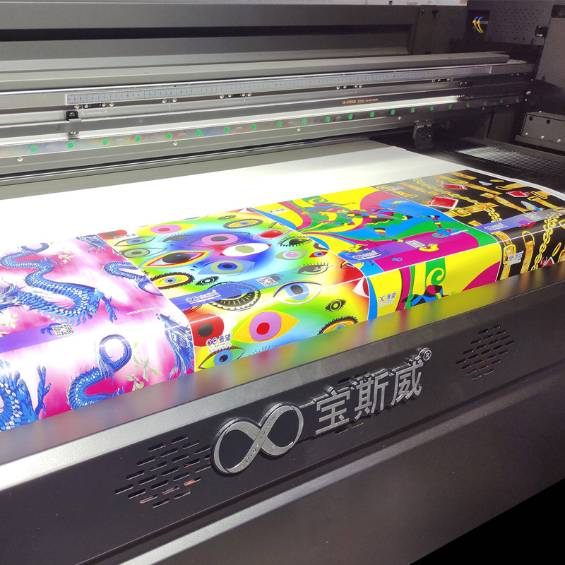 Manufacturer Customized Digital Printing Processing Leather Fabric Luggage Table Mat Clothing Handbag Material Printing and Cutting