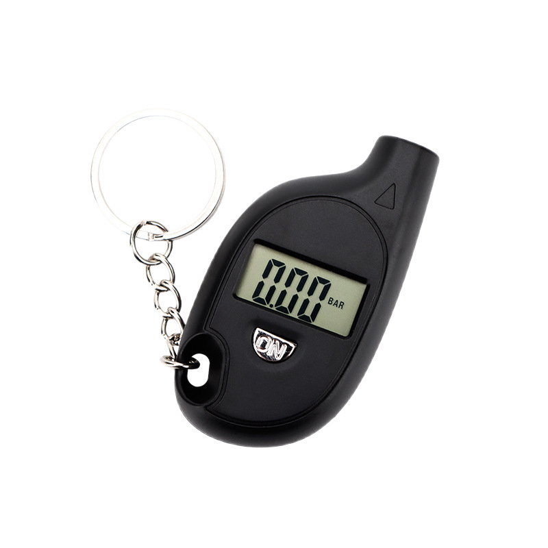 Cross-Border Hot-Selling Mini Digital Tire Pressure Gauge Keychain Type High-Precision Portable Monitoring Car Tire Pressure Manufacturer Direct Sales