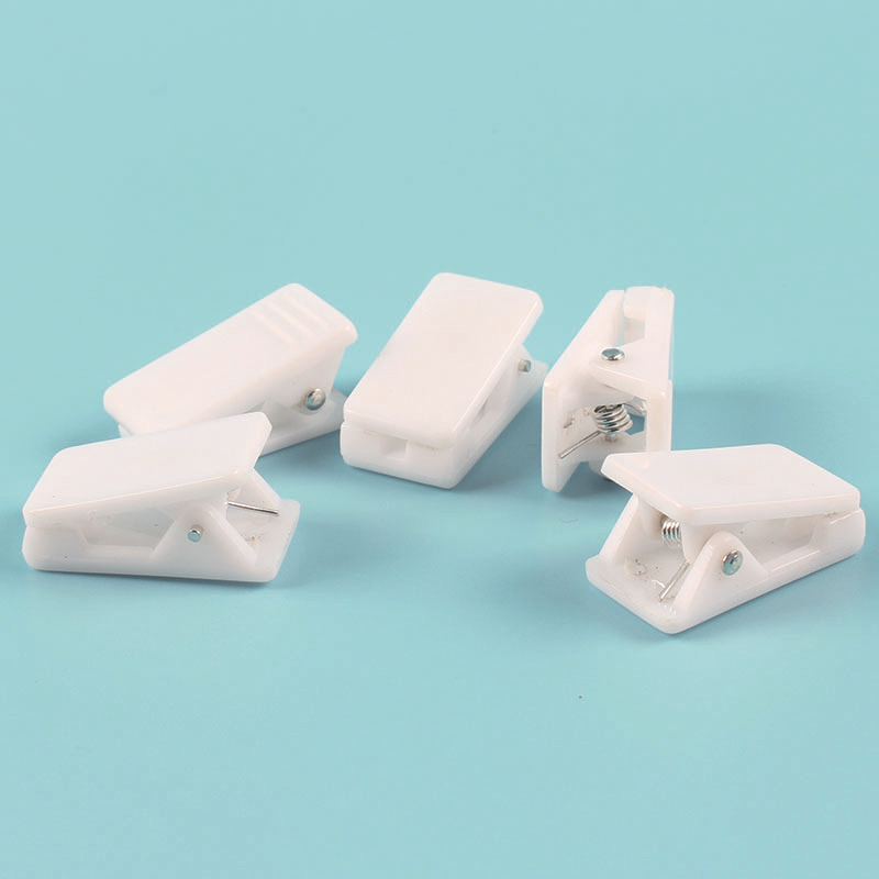 Plastic Chest Card Holder Certificate Chest Card Holder Brand Transparent Spring Clip