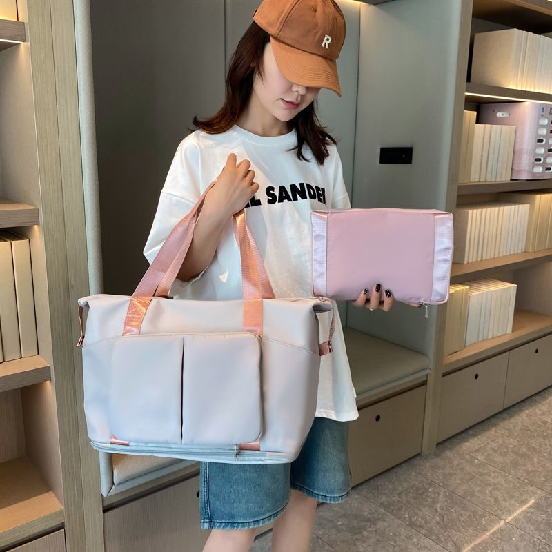 Foldable Large-Capacity Travel Luggage Bag for Short Trips, Portable Travel Bag, Fitness Bag, Maternity Storage Bag