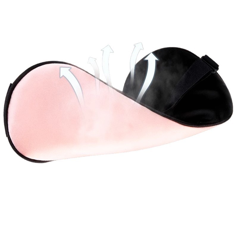 New Silk Light-Blocking Sleep Eye Protection to Relieve Fatigue, Ice Compress Eye Mask, Hot Compress Eye Mask