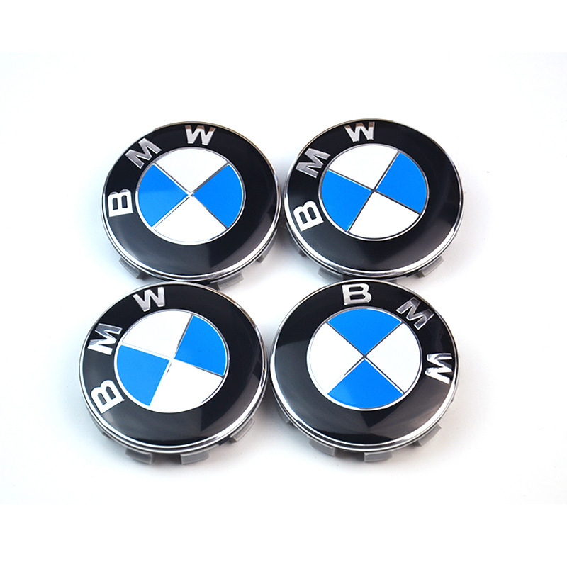 Подходит для BMW, заглушка на ступицу 68mm, 3 серия, 5 серия, X1, X5, X6, центральная заглушка, м, 10 зажимов, синий и белый