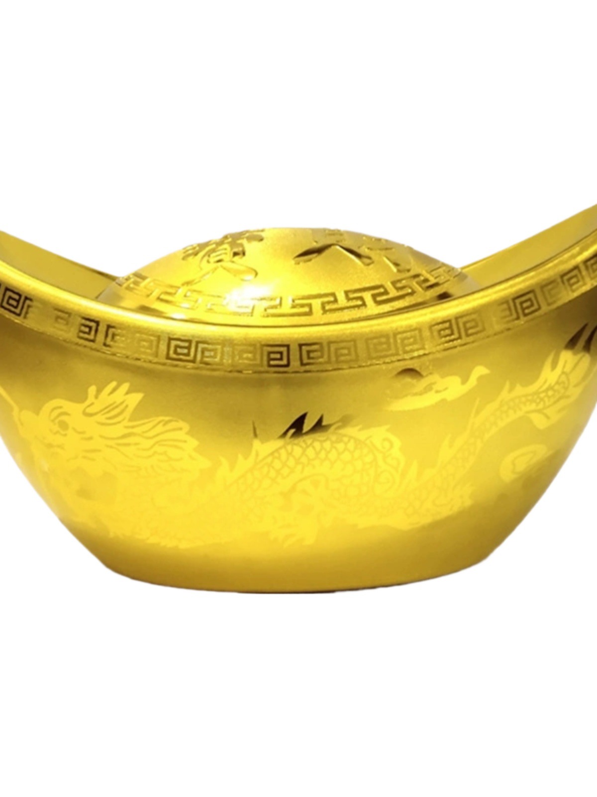 Gold Ingot Ornaments Home Candy Box Spring Festival New Year Decorations Props Plastic Hollow Artificial Large Ingot