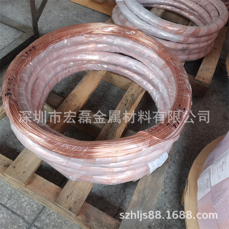 T2 copper tube straight tube hollow tube TP2 air conditioning copper coil tube copper capillary tube mosquito coil
