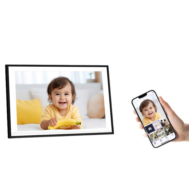 Photo Frame Roveky Rechargeable Digital Photo Frame 10.1-Inch 32g Cross-Border High-Definition Digital Photo Album Smart Photo Frame