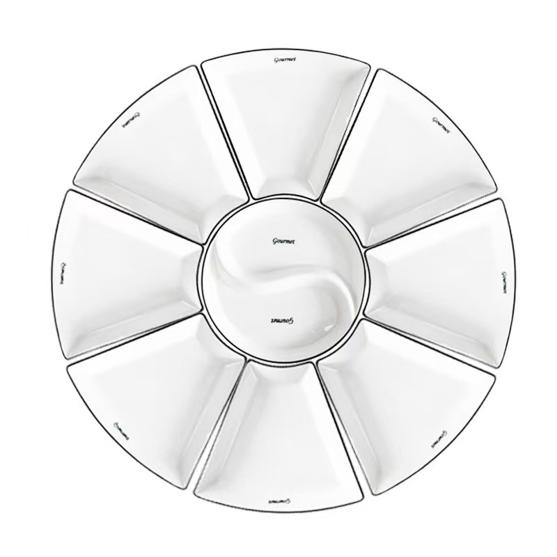 Chinese-Style Bowl and Plate Set, Household Tableware Set, Ceramic Bowls and Plates, Complete Set for Reunion Meals, Handmade Home Decor