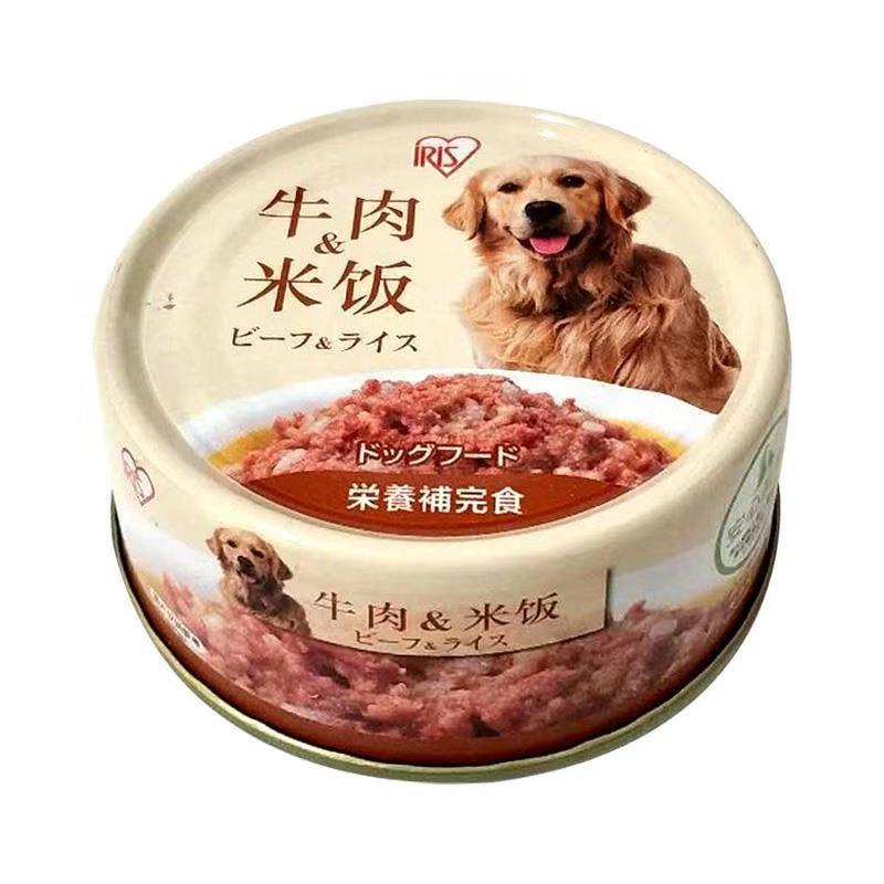 Alice IRIS dog canned wonderful fresh beef wet food package Alice mixed rice delicious nutrition 100g/Can