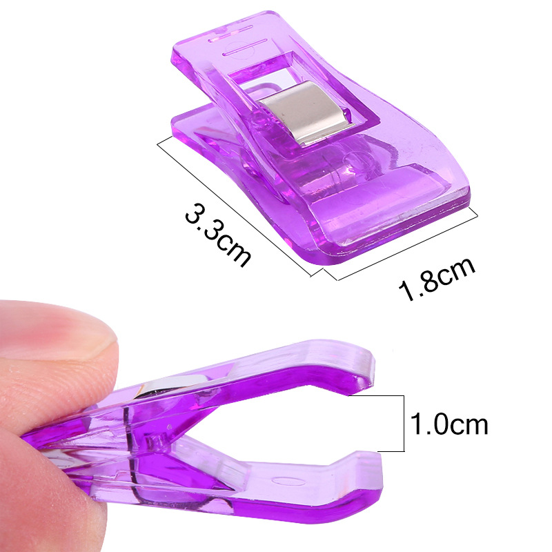 Cross-border special for small, medium and large strong side clip color plastic axe clip long tail patchwork sewing scale clip