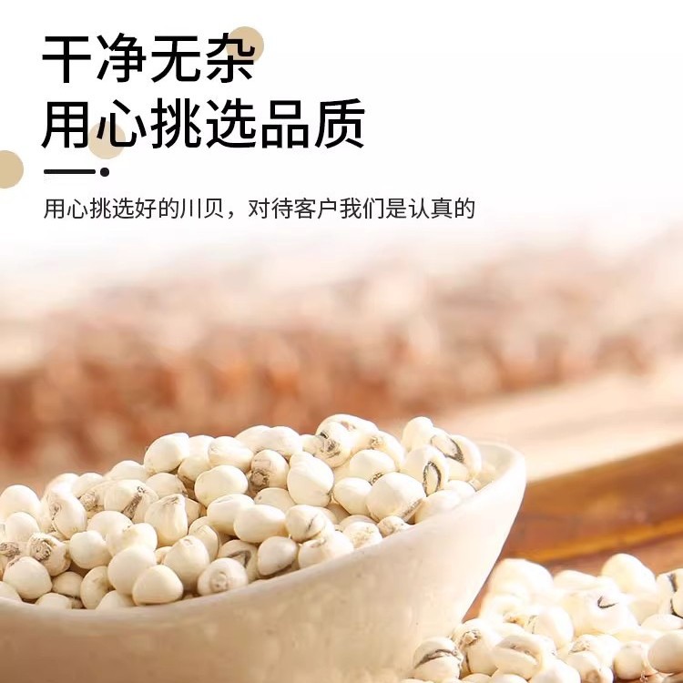 Chuanbei 50g Sun-Dried Natural Slightly Yellow Cough Soup Sugar Water Stew Chuanbei Mother Powder Snow Pear Loquat Paste