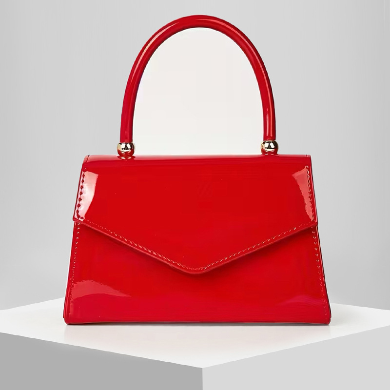New European and American Glossy Banquet Bag Evening Bag Evening Bag Clutch Bag Chain Bag Dress Bag Wedding Bag