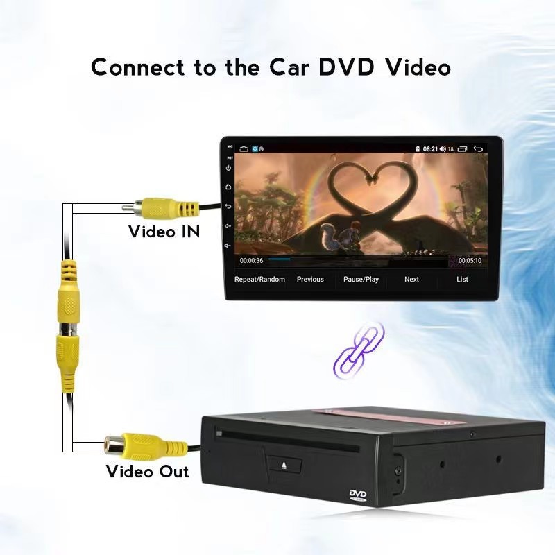 Car dumb machine Android system car suction DVD disc box USB interface original car large screen CD player