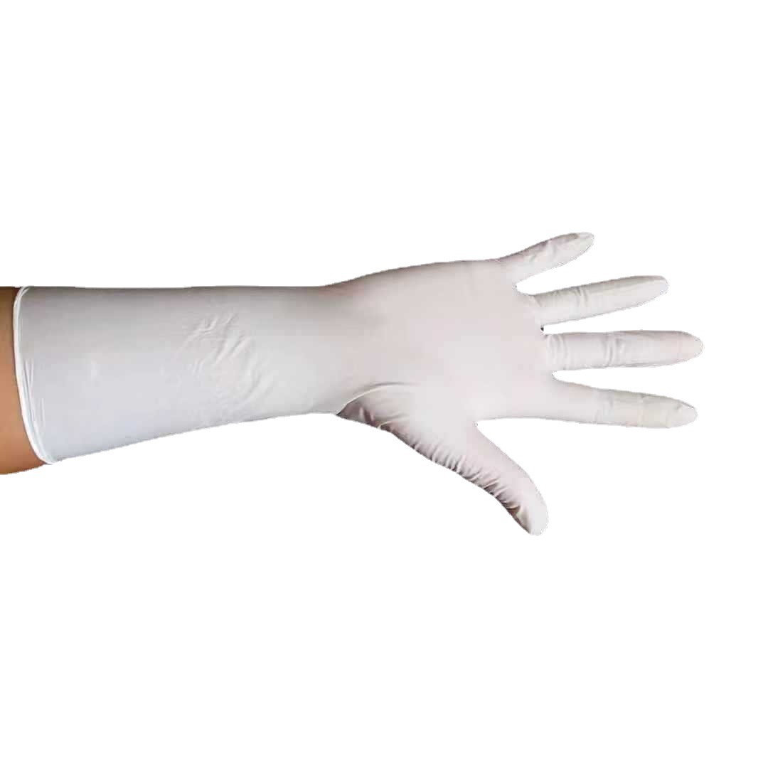 Disposable gloves genuine 12 inch White Nitrile gloves labor protection food industry protective household gloves