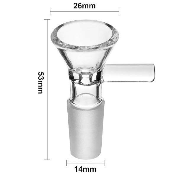 Cross-Border Wholesale 14Mm19Mm Glass Pipe Glass Cigarette Holder Filter Thick, Medium and Fine Various Accessories Creative and Novel