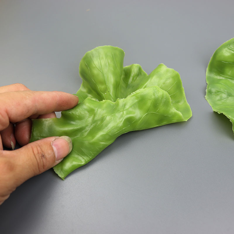 Simulation Lettuce Leaves Vegetable Fake Vegetable Fruit and Vegetable Model Decoration Props Lettuce Ornaments Fruit and Vegetable Leaves Large