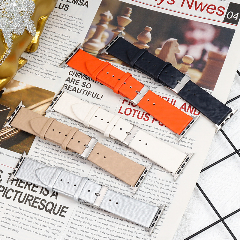 ремешок для iwatch12345678 поколения SE Saffiano с регулируемой пряжкой Apple