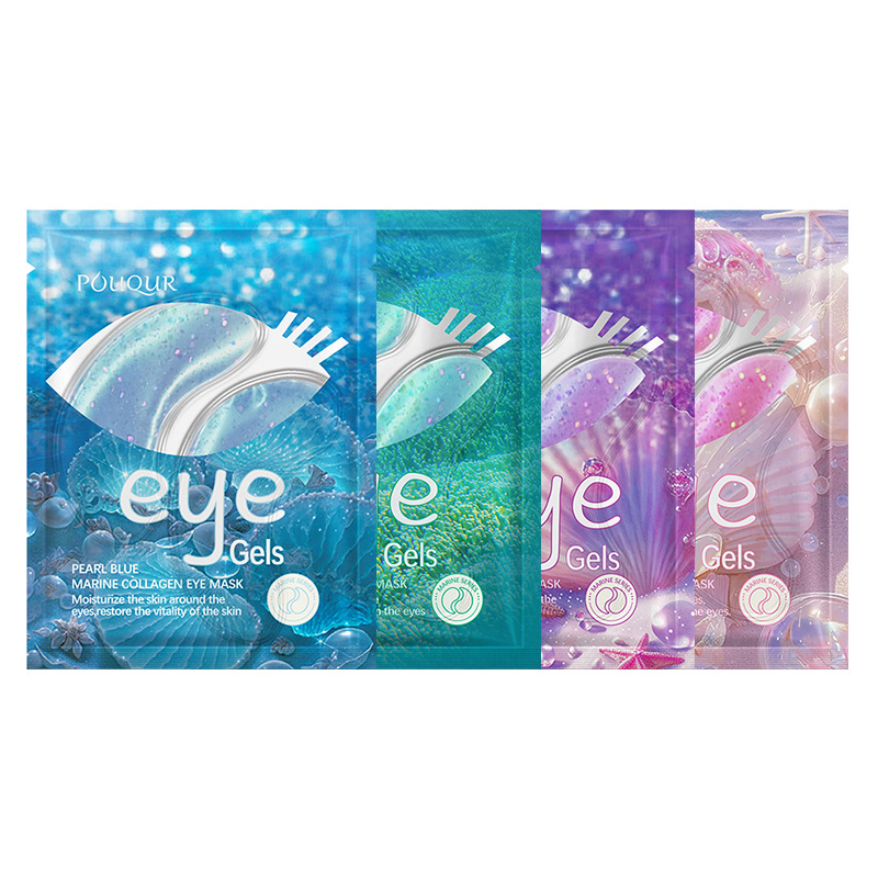 Full English Marine Collagen Eye Mask Eye Mask Sheet Cross-Border Export Manufacturer Wholesale