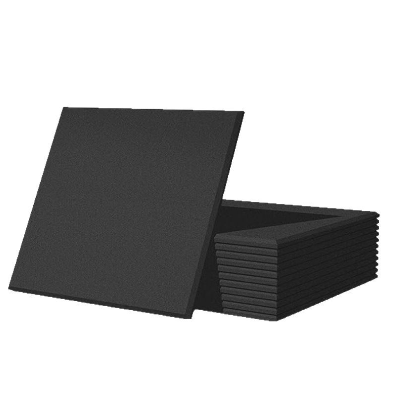 Soundproofing Panels Cross-Border Amazon 12-Piece Set Square Polyester Fiber Sound-Absorbing Panels Self-Adhesive Decorative Noise Reduction Soundproofing Panels