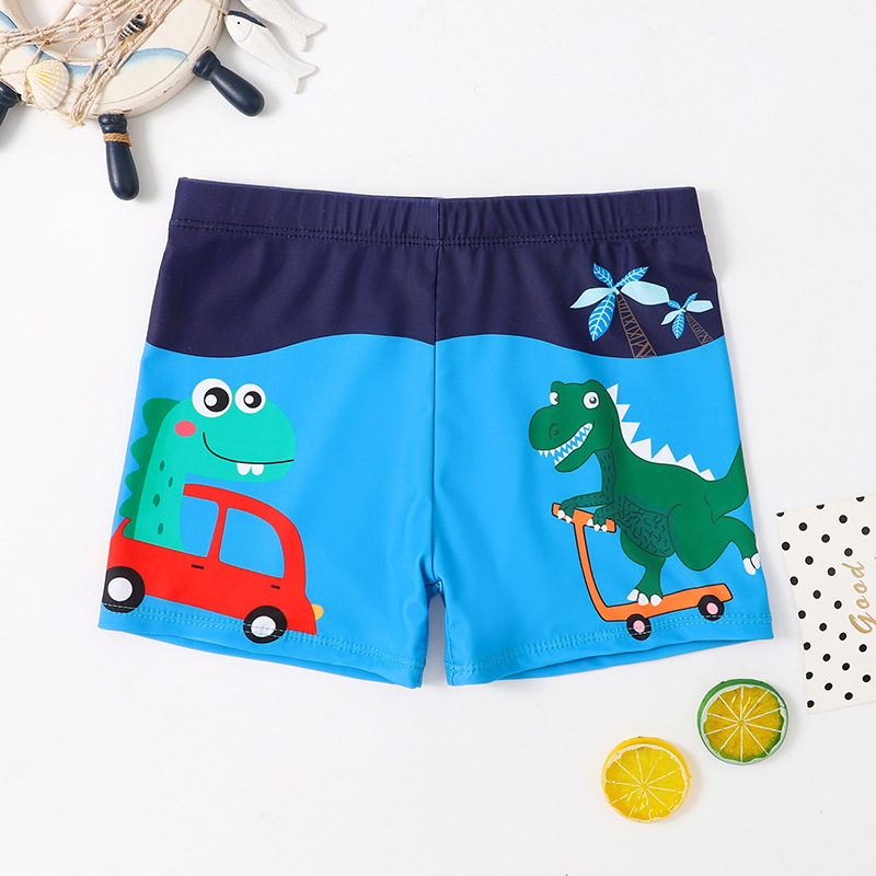 Cartoon boys swimsuit baby swimsuit good fabric boys small and medium-sized children swimming trunks a generation of children's swimming trunks