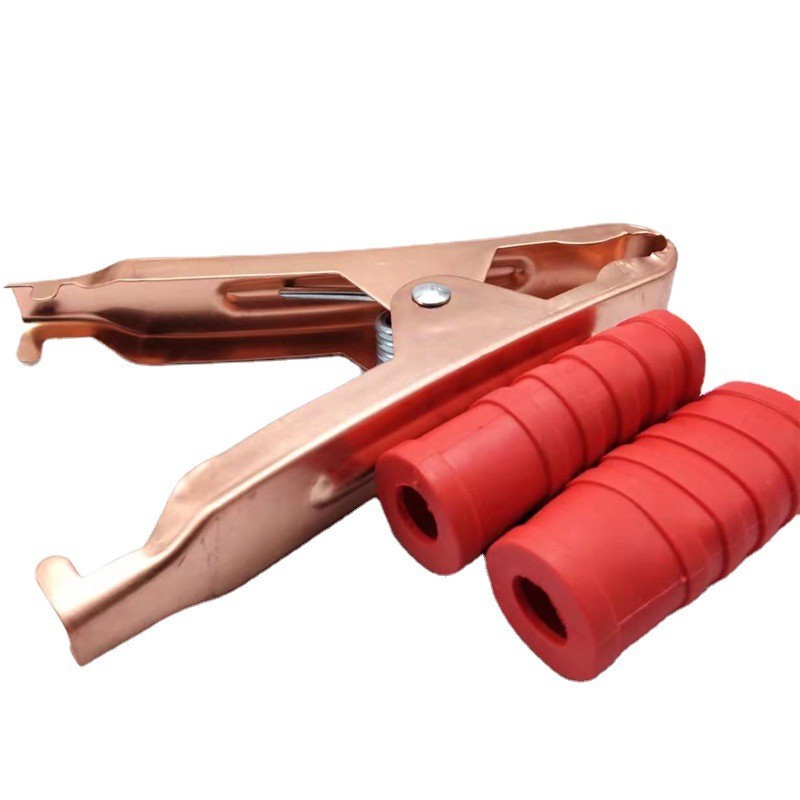 100A battery alligator clip spring power connector nickel plated copper plated inverter battery 110 long